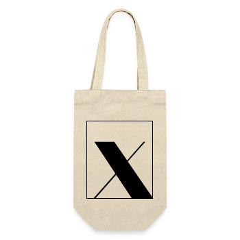 Letter alphabet x - Gift Bag for Bottles - nature - Front