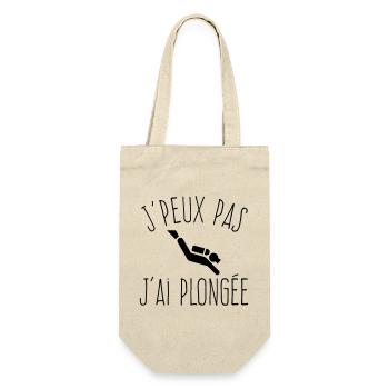 J'peux pas j'ai Plongée - Humour Nautique - Sac à bouteille - nature - Devant