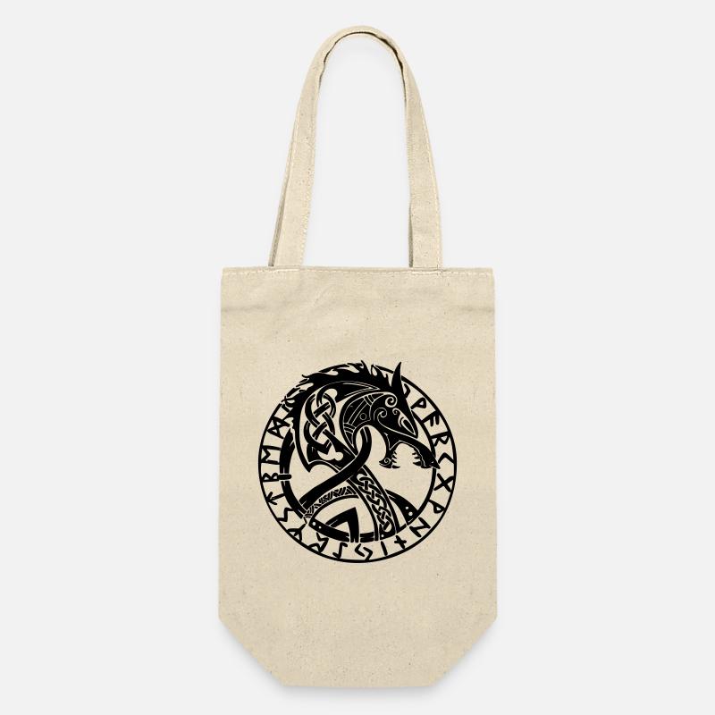 Fenrir et Runes - Sac à bouteille - nature
