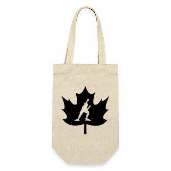 Logo du patinage à la feuille d’érable du Canada - Sac à bouteille - nature - Devant