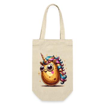 Funny Potato Gift Idea - Gift Bag for Bottles - nature - Front