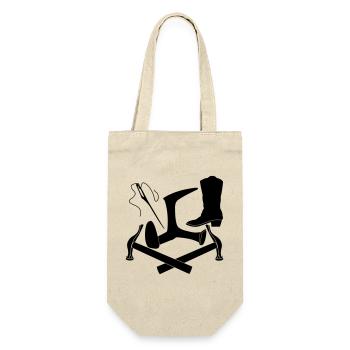 Shoemaker tool logo - Gift Bag for Bottles - nature - Front