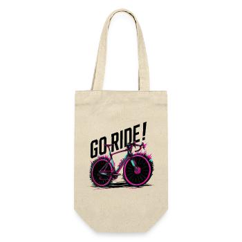 Neon Cycling Adventure Illustration - Gift Bag for Bottles - nature - Front