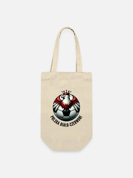 Polnischer Fußball - Geschenkbeutel für Flaschen - Natur