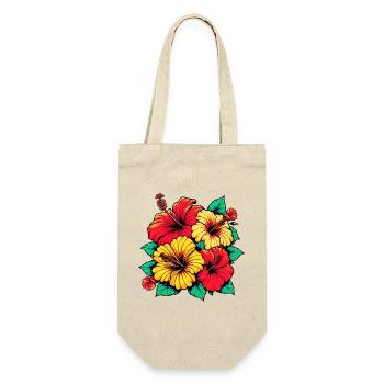 Hibiscus Flowers - Gift Bag for Bottles - nature - Front