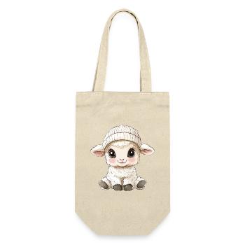 Sheep Cute Cute Baby Kids Animal Lamb Cartoon - Gift Bag for Bottles - nature - Front