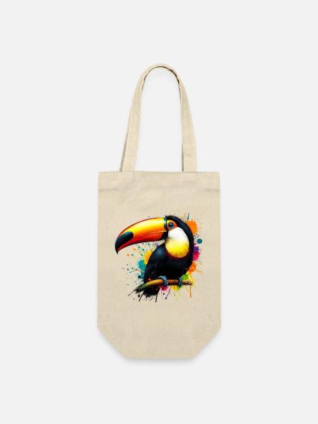 Tukan - Geschenkbeutel für Flaschen - Natur