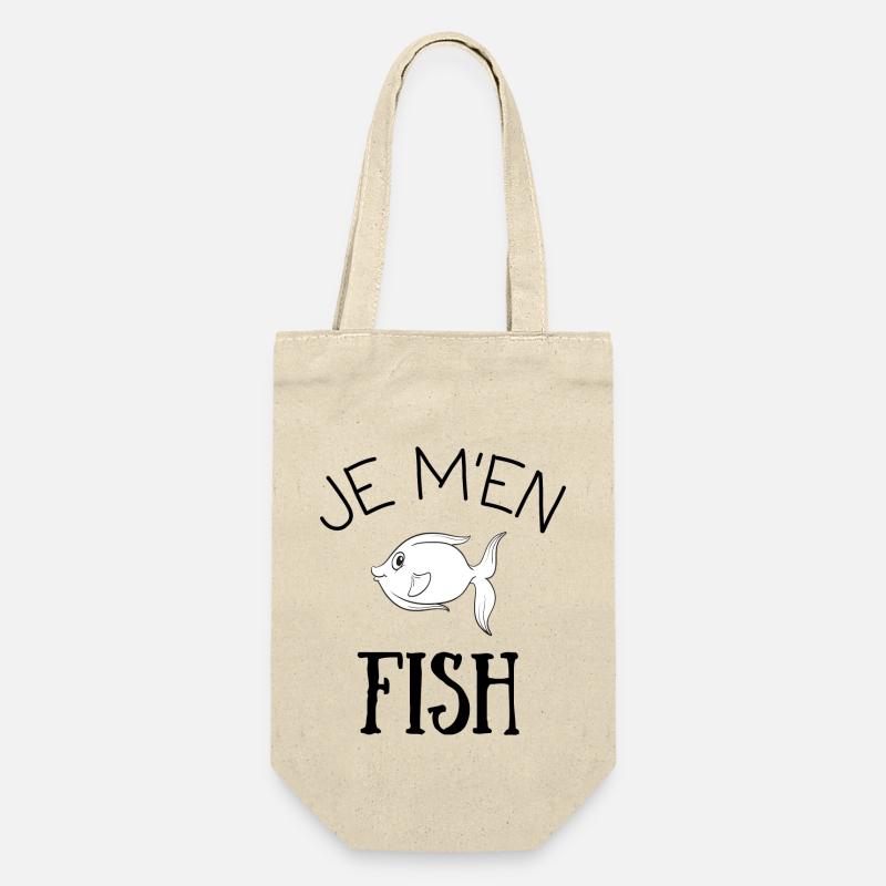 Je m'en fish, idée cadeau - Sac à bouteille - nature