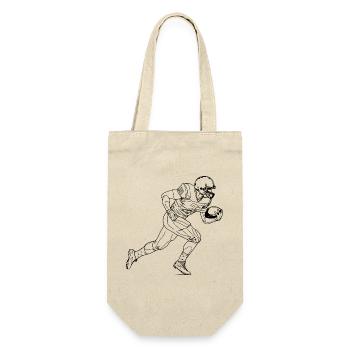 American Football Sketch - Gift Bag for Bottles - nature - Front