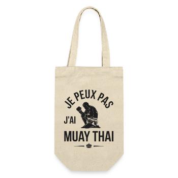 Je peux pas j'ai Muay Thai - Sac à bouteille - nature - Devant