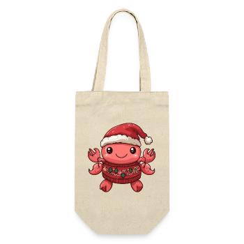 Crab Crab Christmas - Gift Bag for Bottles - nature - Front