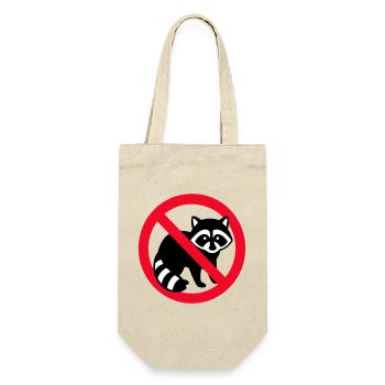 No Raccoon Zone Emblem - Gift Bag for Bottles - nature - Front