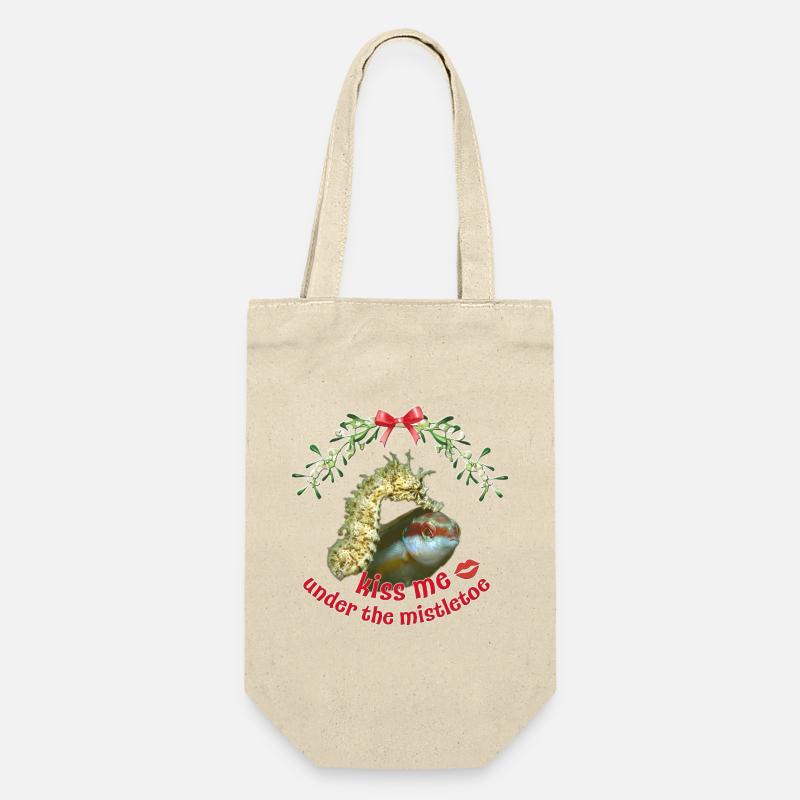 Baiser de gui – Salutations de Noël en mer - Sac à bouteille - nature