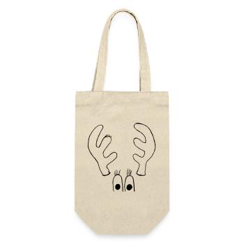 Orignal aux grands yeux - Sac à bouteille - nature - Devant