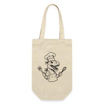 T-rex cuisinier  - Sac à bouteille - nature - Devant