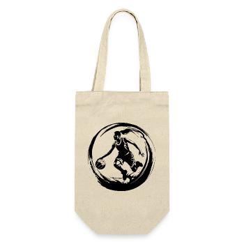 Basketball Player Woman Silhouette - Gift Bag for Bottles - nature - Front