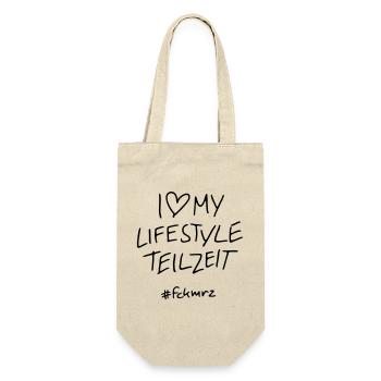 Lifestyle Teizeit - Geschenkbeutel für Flaschen - Natur - Vorne