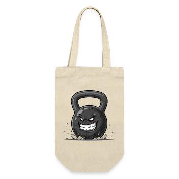 Angry Kettlebell – Burst of Force - Gift Bag for Bottles - nature - Front