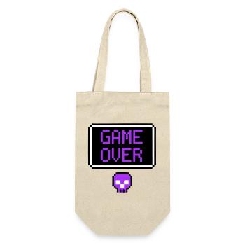 Game Over Skull Pixel Art - Gift Bag for Bottles - nature - Front