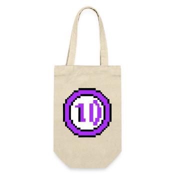 Arcade Coin 10 Years Anniversary - Gift Bag for Bottles - nature - Front