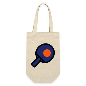 Table tennis, rackets, ball, table tennis tournament - Gift Bag for Bottles - nature - Front