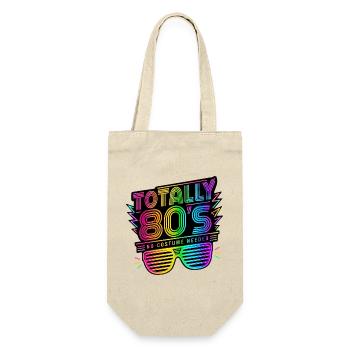 This Is My 80's Costume 80er Jahre - Geschenkbeutel für Flaschen - Natur - Vorne