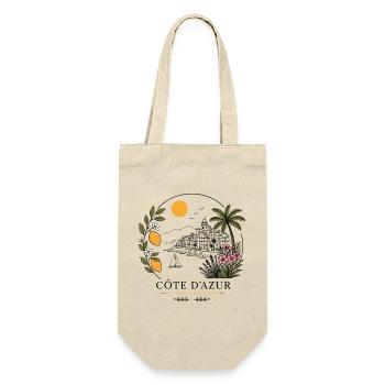 Côte d’Azur Küstenpanorama - Geschenkbeutel für Flaschen - Natur - Vorne