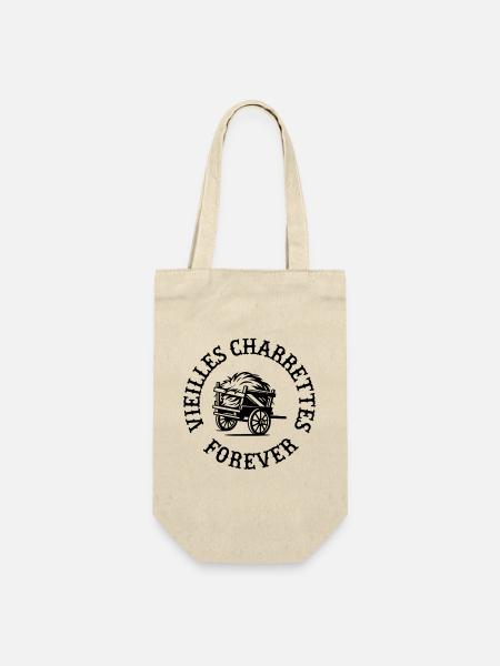 Alte Wagen für immer – Vintage-Illustration - Geschenkbeutel für Flaschen - Natur