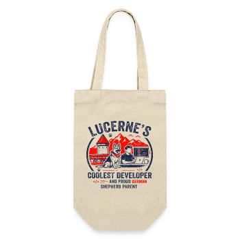 Lucerne Journalist Proud Dachshund Parent Apparel - Gift Bag for Bottles - nature - Front