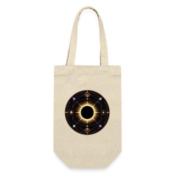 Total Solar Eclipse Corona Science Instrument - Gift Bag for Bottles - nature - Front