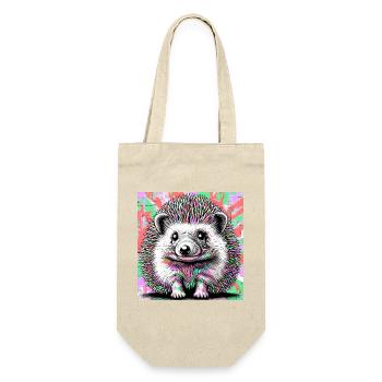 hedgehog - Gift Bag for Bottles - nature - Front