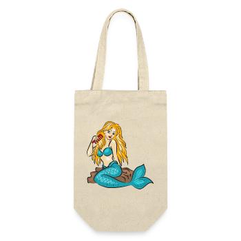 Sirène sur un rocher - Sac à bouteille - nature - Devant