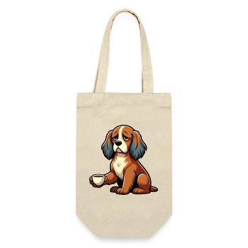 Cocker Spaniel Cockerhund Cocker Spaniel Besitzer - Geschenkbeutel für Flaschen - Natur - Vorne
