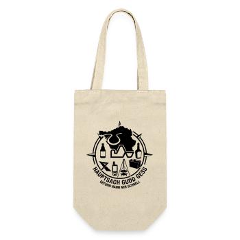 Saarcacher Geocaching Saarland - Geschenkbeutel für Flaschen - Natur - Vorne