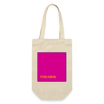 Feierabend - Geschenkbeutel für Flaschen - Natur - Vorne