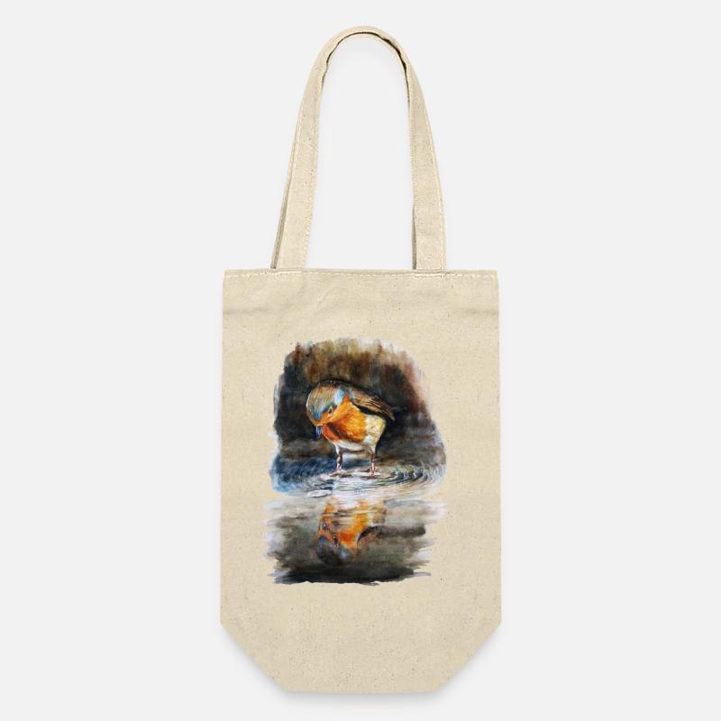 robin - Gift Bag for Bottles - nature
