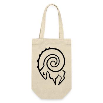 widder - Geschenkbeutel für Flaschen - Natur - Vorne