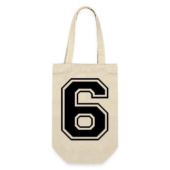 6 number rugby football - Gift Bag for Bottles - nature - Front