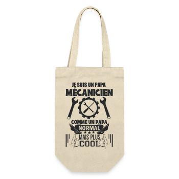Papa mécanicien - Sac à bouteille - nature - Devant