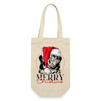 Père Noël TERRE-Neuve Joyeux Noël Chiens Wilsigns - Sac à bouteille - nature - Devant