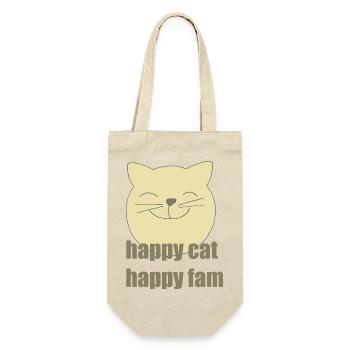 Happy Cat Happy Fam - Sac à bouteille - nature - Devant
