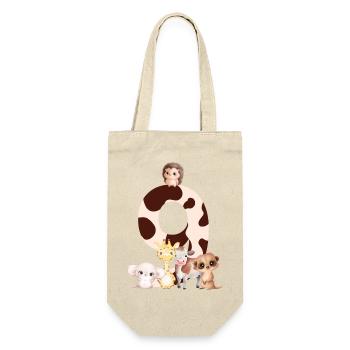 9th Anniversary - Ninth Anniversary Animals - Gift Bag for Bottles - nature - Front