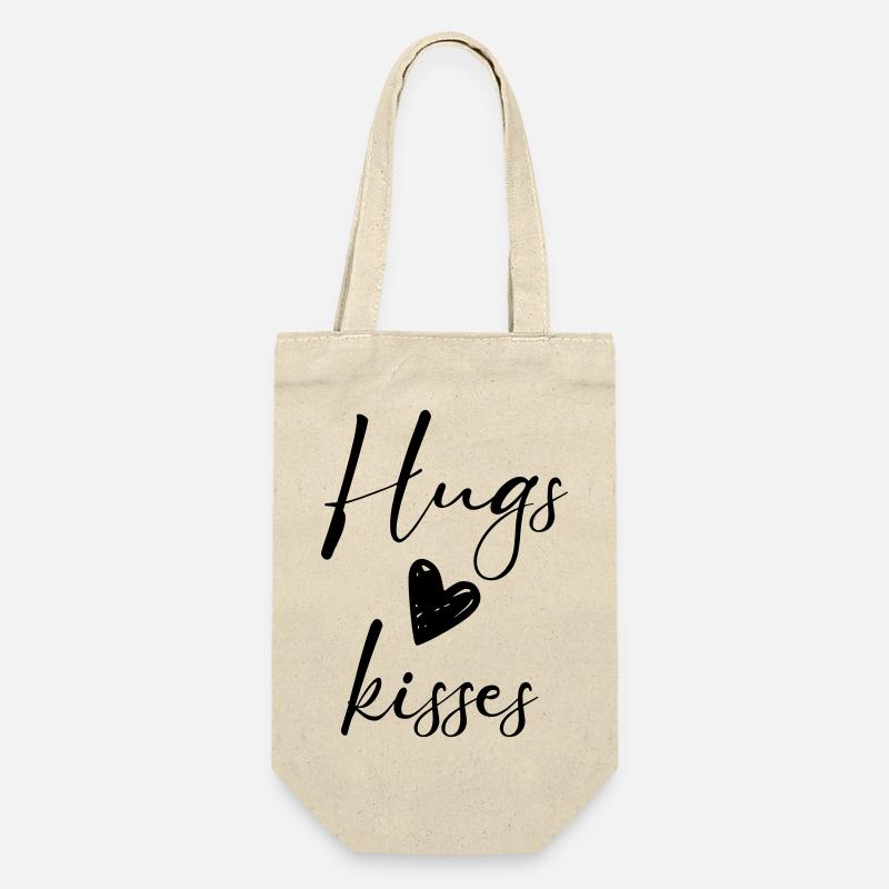 hugs kisses - Gift Bag for Bottles - nature