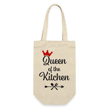 Queen of the Kitchen - Gift Bag for Bottles - nature - Front