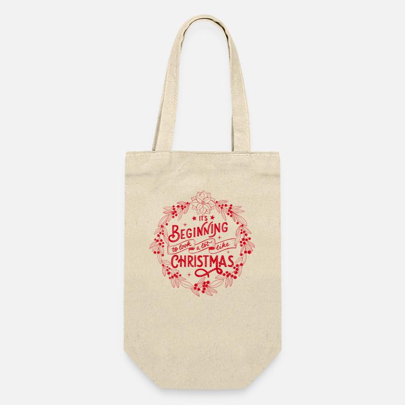 It's beginning to look a lot like Christmas - Gift Bag for Bottles - nature