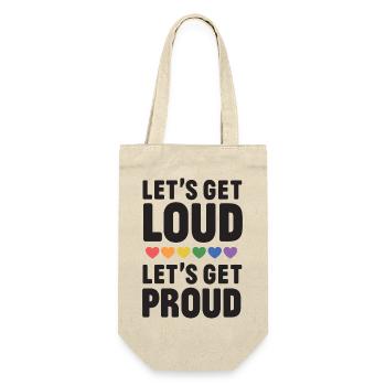 LGBT Pride Month - Let's get Loud, let's get proud - Gift Bag for Bottles - nature - Front