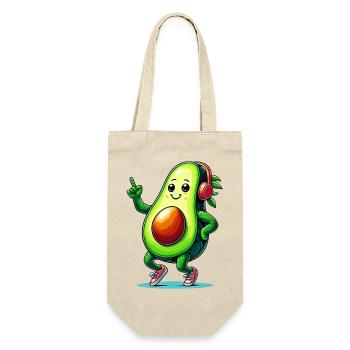 Avocado-Ballen - Geschenkbeutel für Flaschen - Natur - Vorne