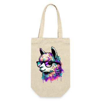 Alpaca - Gift Bag for Bottles - nature - Front