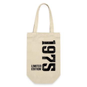 1975 Jahrgang Limited Edition - Geschenkbeutel für Flaschen - Natur - Vorne