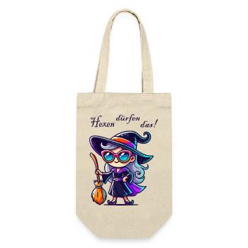 Witch Sunglasses Comic - Gift Bag for Bottles - nature - Front